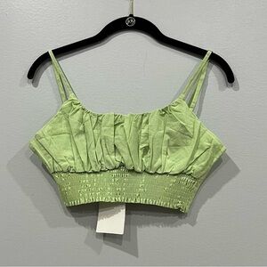 Nickilam light green ladies crop top size small New‎ with tags